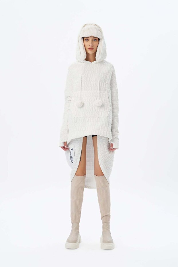 Kadin Ekru Sweatshirt 16043 - 3