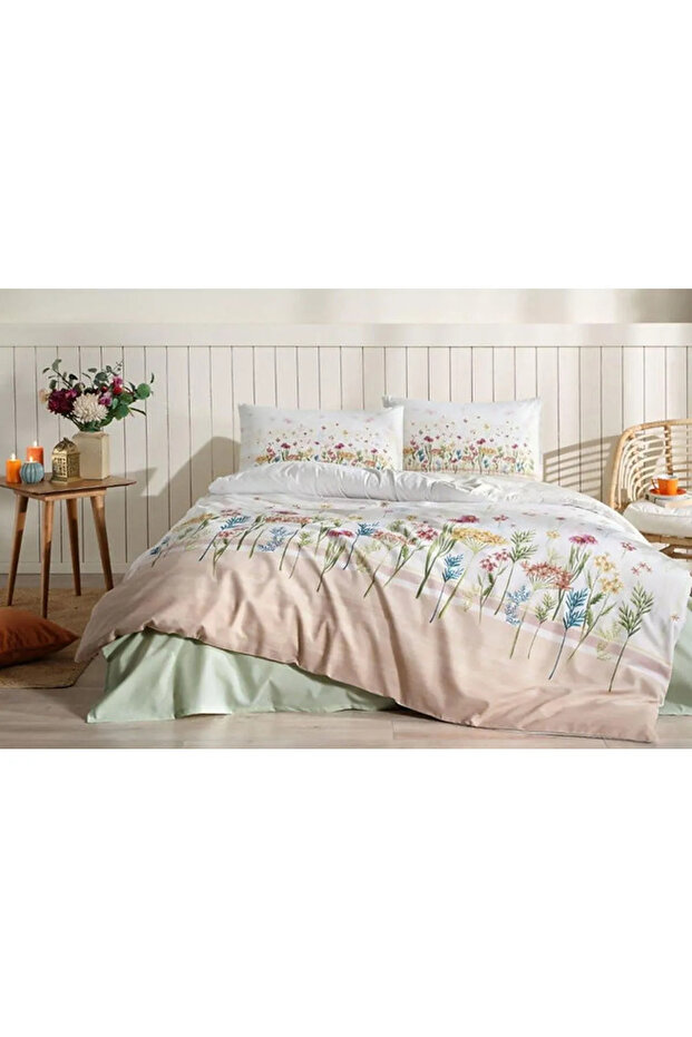 طقم غطاء لحاف مزدوج من Spring Garden Nev - سلمون