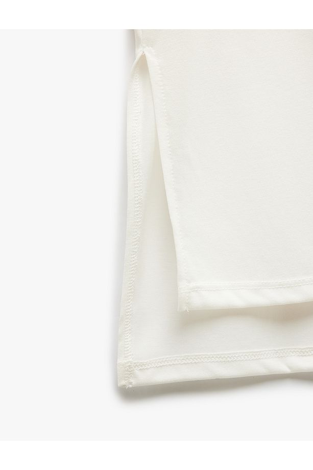 Modal Karışım Kısa Kollu Bisiklet Yaka Basic Spor Tişört - 5