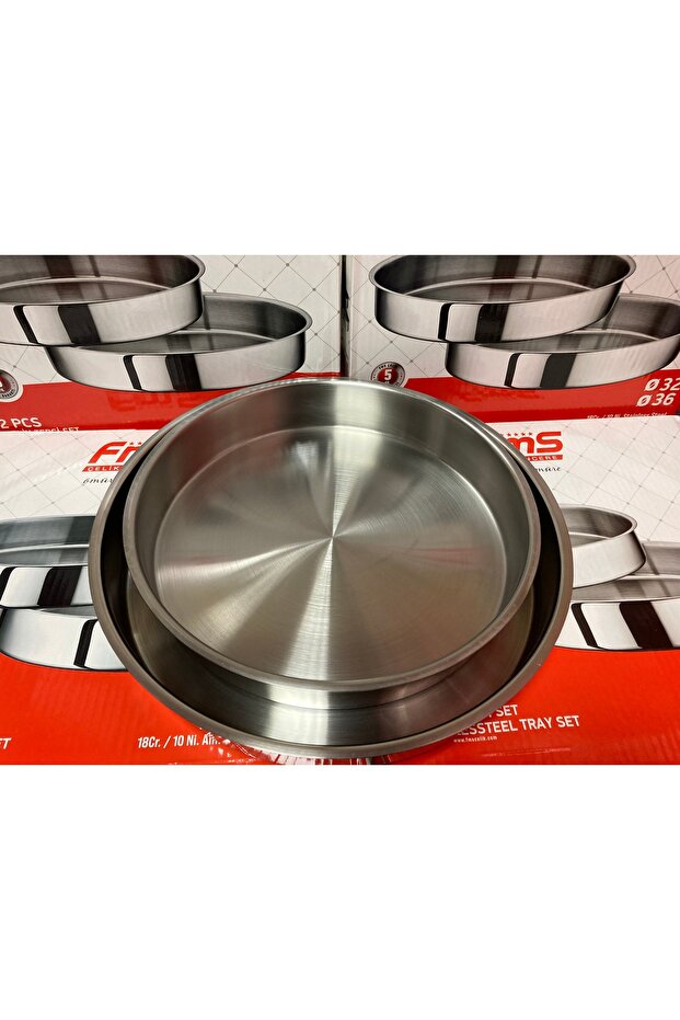 ÇELİK 2Lİ FIRIN TEPSİ - 1