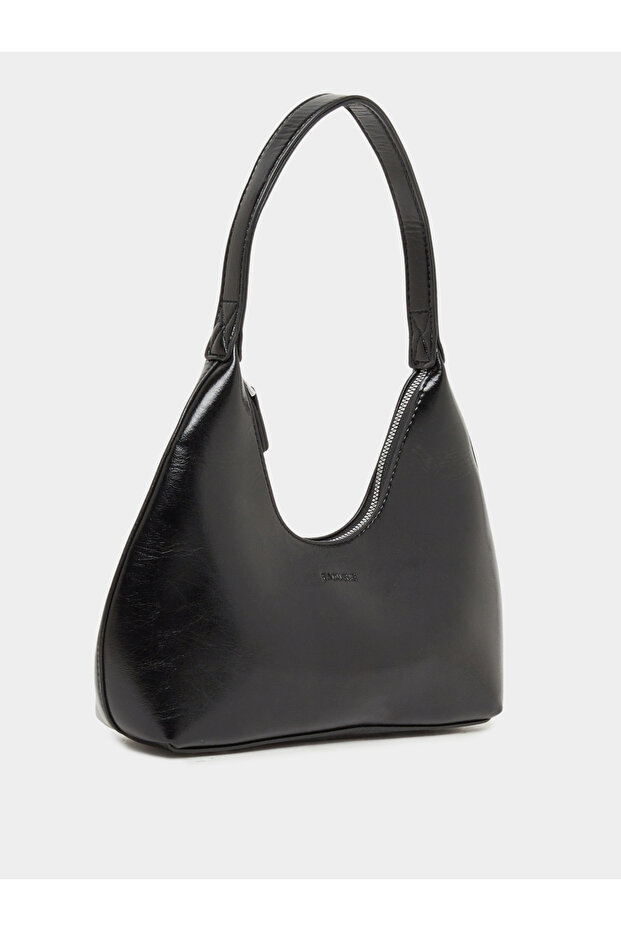 حقيبة كتف صلبة مع سحاب للإغلاق - 1