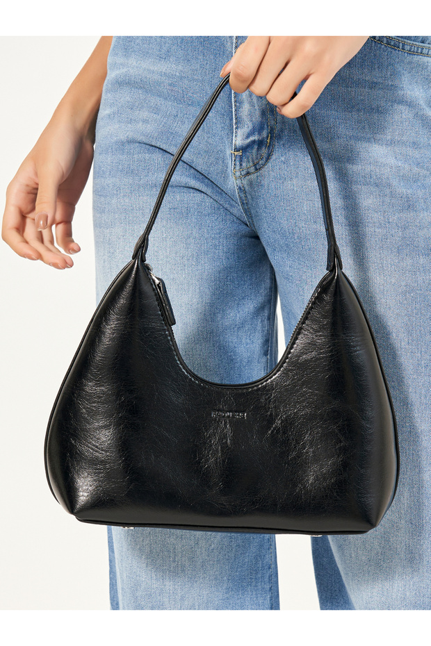 حقيبة كتف صلبة مع سحاب للإغلاق - 3