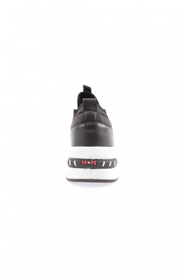 Kadın Kalın Taban Sneakers Ayakkabı Siyah 36992831 - 4