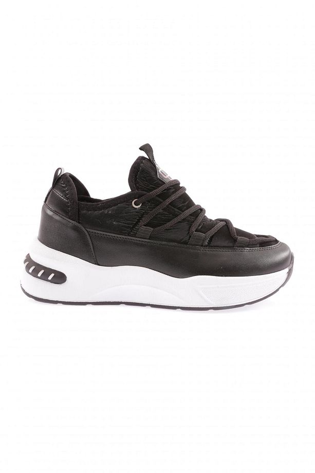 Kadın Kalın Taban Sneakers Ayakkabı Siyah 36992831 - 1