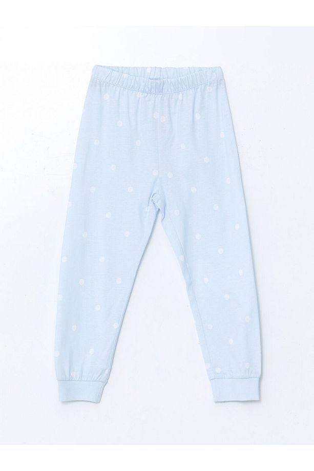 LCW Bisiklet Yaka Elsa Baskılı Kız Çocuk Pijama Takımı - 4