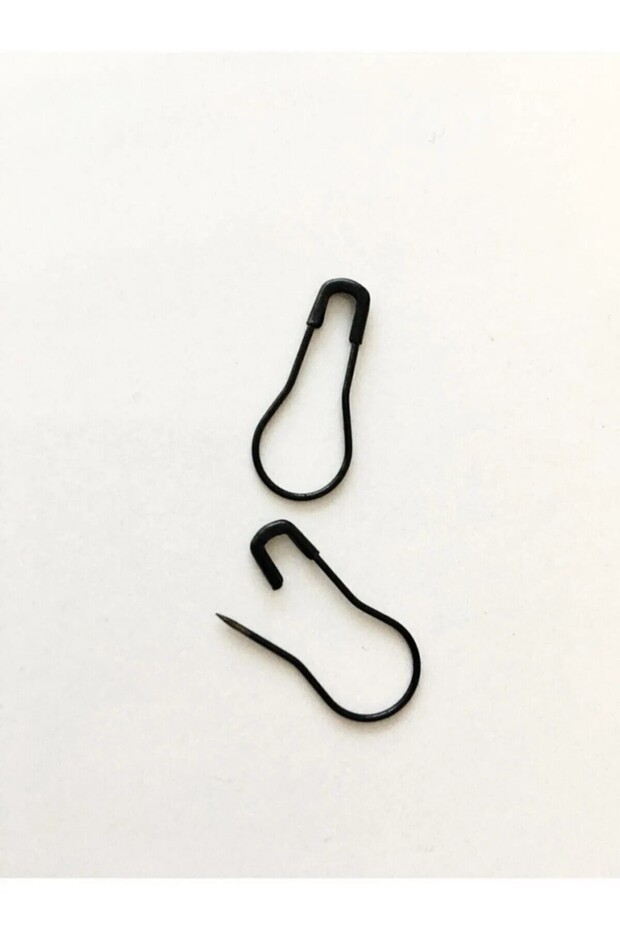 100 Pcs Black Safety Pin Bulb Type Label Pin 2 cm Pear Safety Pin