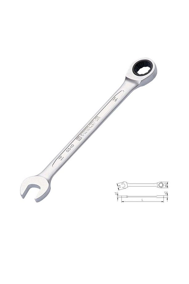 İzeltaş 0340 Cırcır Kombine Anahtar 17 Mm - 4