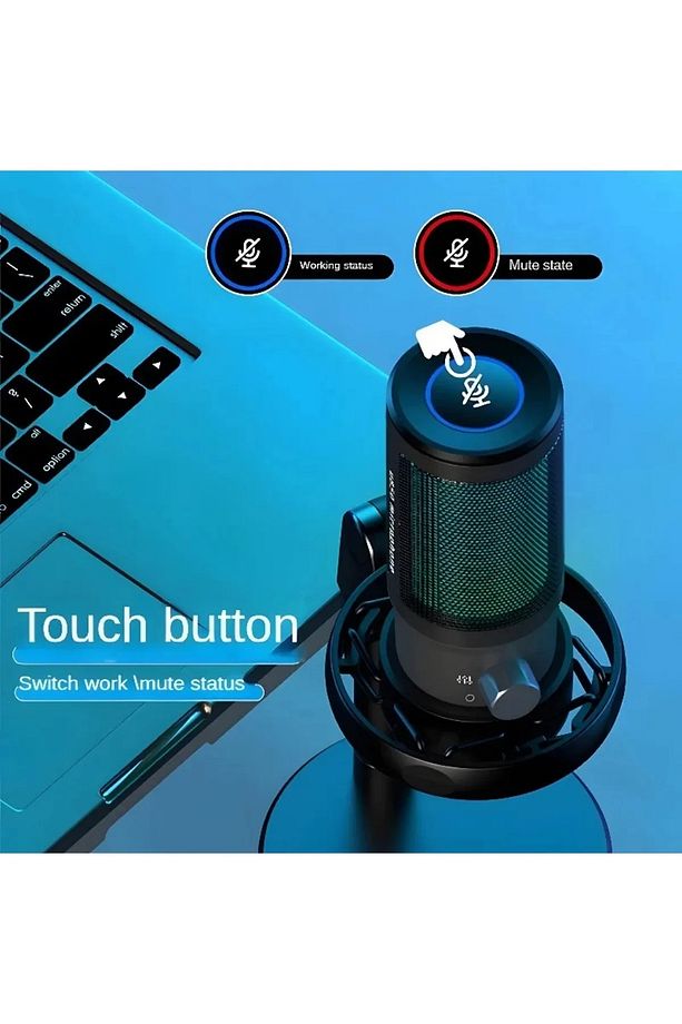 Mikrofon Profesyonel Mic Canlı Akış Twitch, Youtuber, Gamer, Tiktok, Yayıncı Usb Mikrofon Seti - 4