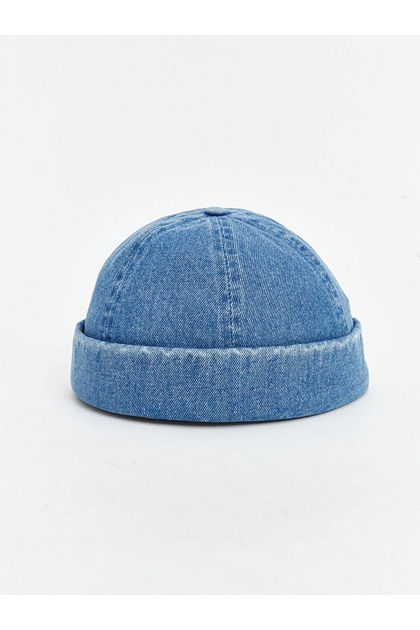 Lcw Accessories Mavi Erkek Denim Bucket Şapka - 1