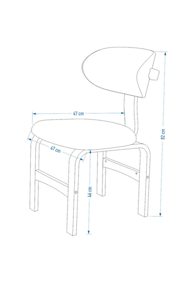 Sofya Naturel Ayak Ahşap Sandalye - 5