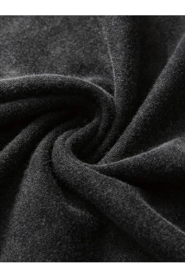 Hátoldalon nyomtatott masni mosott Oversize Vintage póló - 4