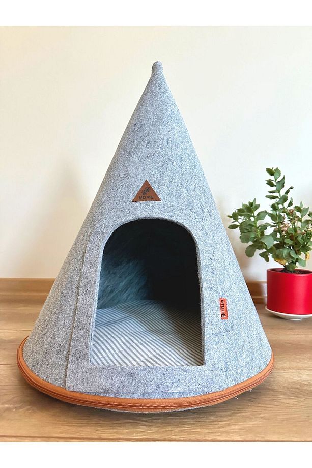 Taşınabilir Kedi Köpek Evi Minderli Pet Çadır Çantalı Model Yuva Kulübe Dekoratif - 3