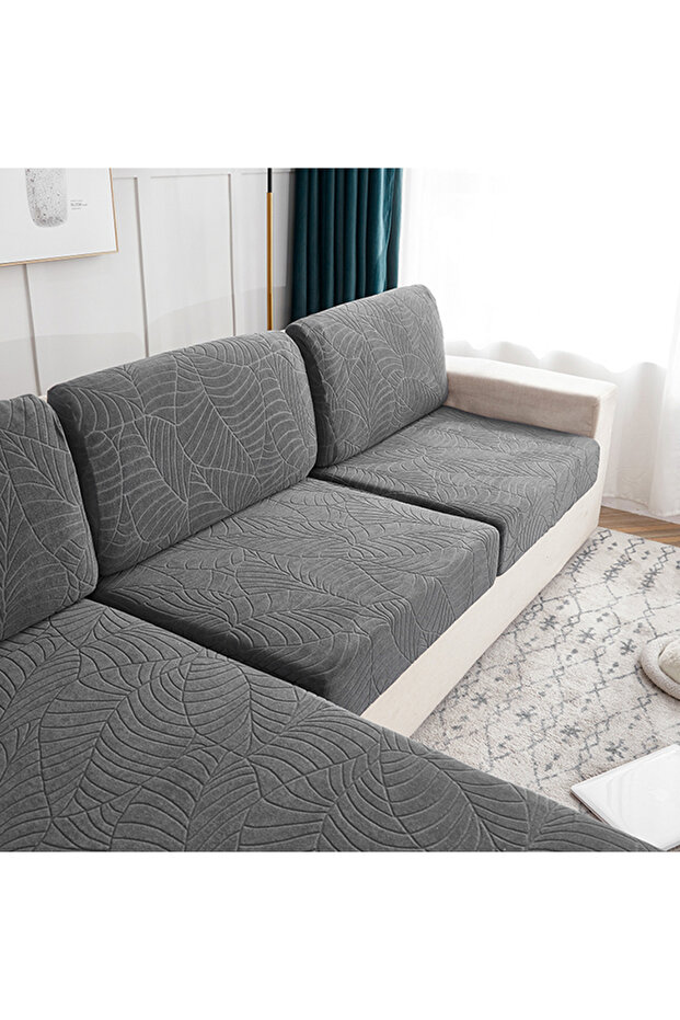 Non-slip Waterproof Sofa Cushion Cover (Gray) -