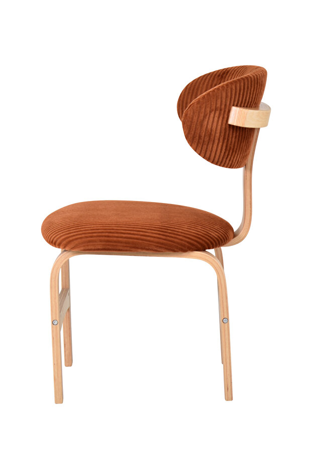 Sofya Naturel Ayak Ahşap Sandalye - 2