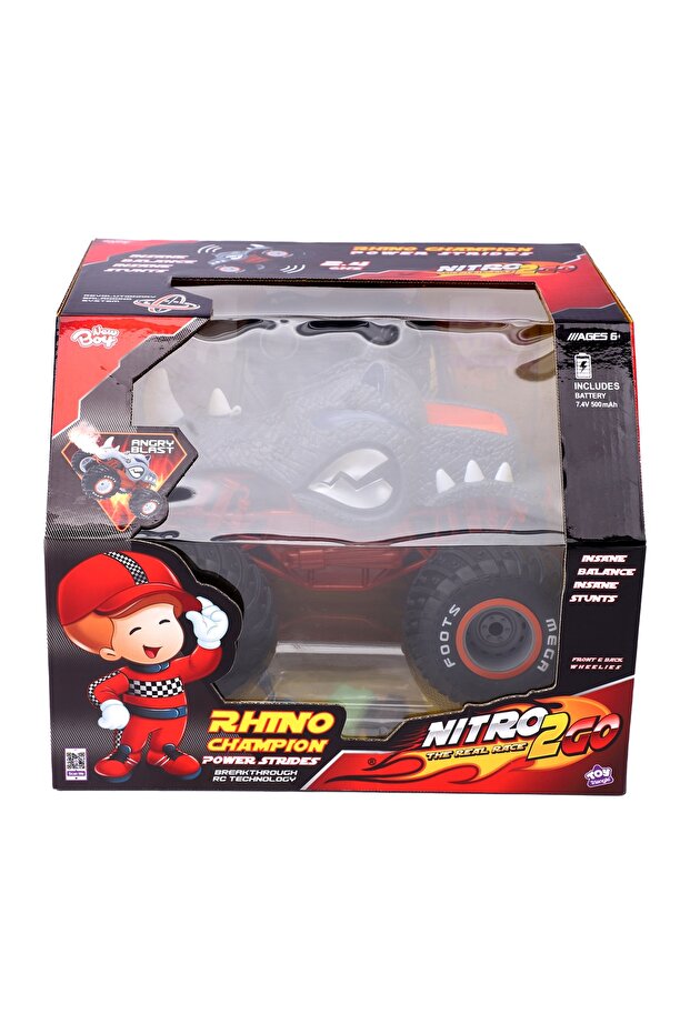 خطوات قوية لـ Nitro2Go R/C Rhino Champion
