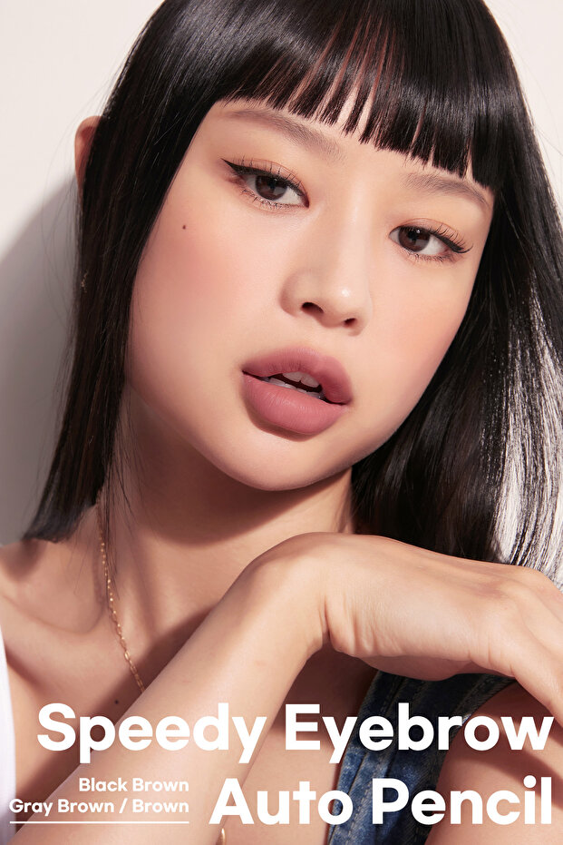 قلم تحديد الحواجب السريع - مظهر طبيعي، مزود بمصعد، قلم حواجب (01 أسود بني) - 2