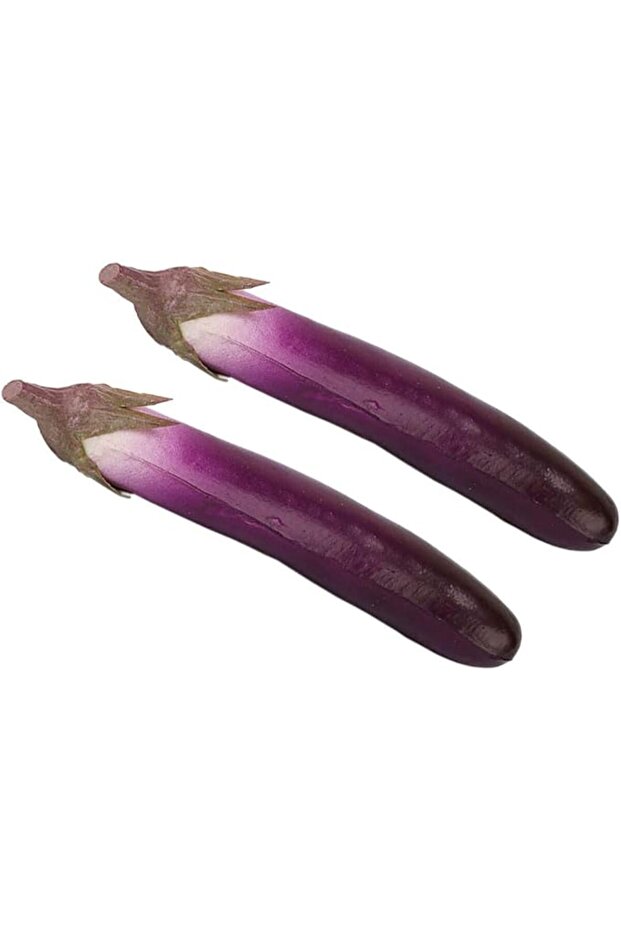 HEALLILY Realistic Artificial Eggplant, Faux Vegetables for Home, Kitchen, Party Decor Prop
