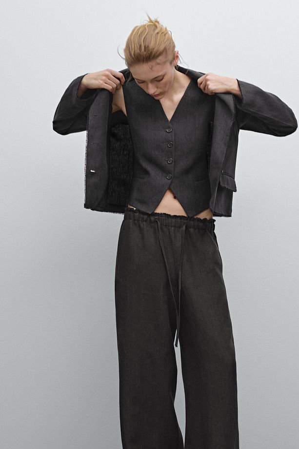 Püsküllü crop blazer - 4