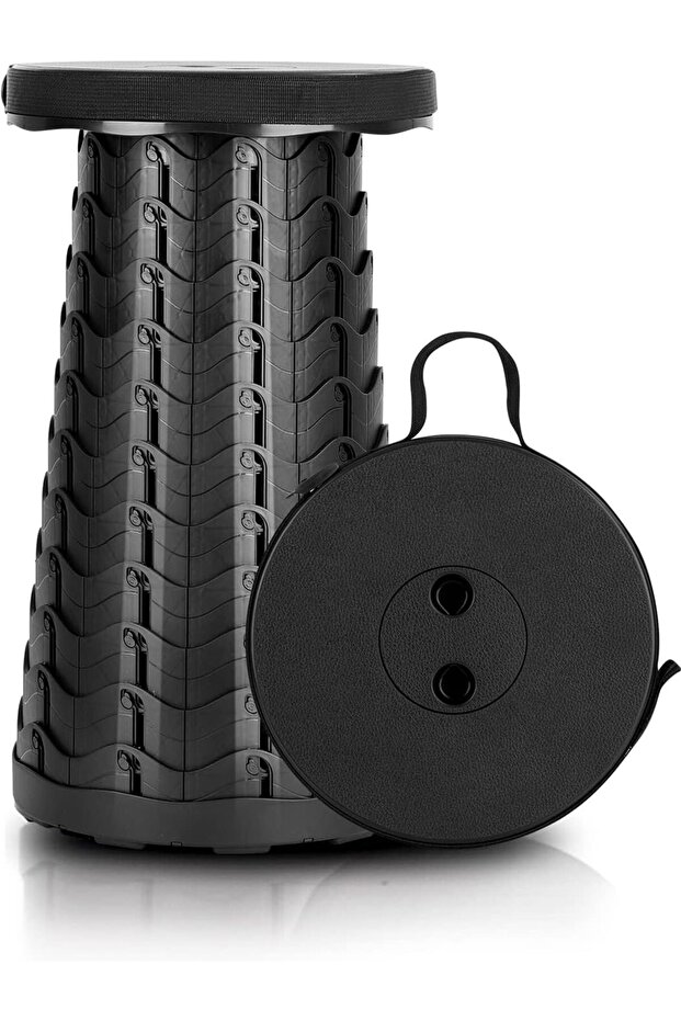 Upgraded Portable Retractable Folding Stool, Lightweight & Sturdy, 600lbs Capacity for Travel