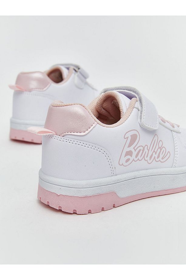 LCW STEPS Beyaz Barbie Baskılı Kız Çocuk Spor Ayakkabı - 4