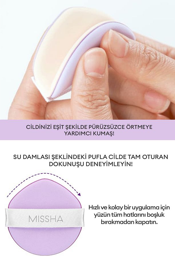 Yüksek Kapatıcılık Sağlayan Yumuşak Makyaj Süngeri (5 ADET) Glow Layering Fit Puff - 4
