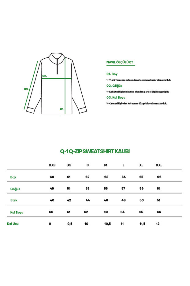 Basic SuperSoft Quarter-Zip Sweatshirt - Lacivert - 5