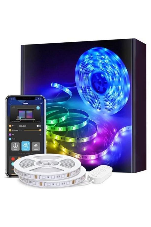 Rgb Led Şerit H61103a3, Wifi Bt Led Şerit, Alexa, Google Asst. Destekli - 10 Metre - 4