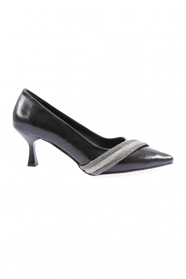 Fb-47-23y Women's Silver Stone Banded Evening Dress Shoes