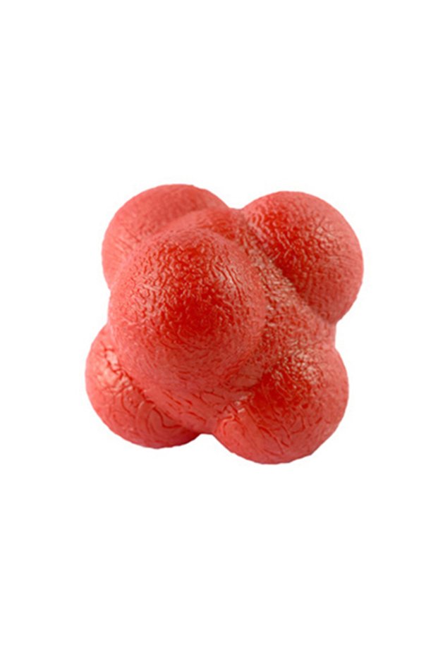 Red Hexagon Reaction Ball Agility Training Ball for Basketball Football Adult Coordination Reflex Sp