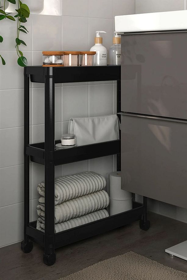 Dar Alan Düzenleyici Organizer Tekerlekli 3 Katlı Mutfak Banyo BC008 - 1