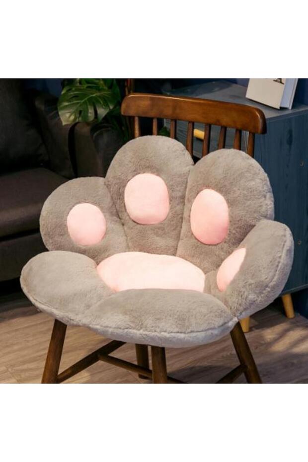 70x60cm GRAY 70*60cm Kawaii Cat Paw Plush Toys Cute Soft Stuffed Floor Cushion Chair Sofa Butt Pad f