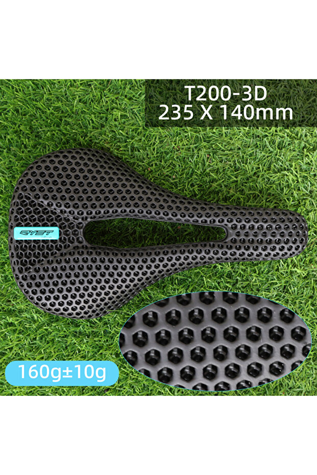 T200-3D Saddle RYET 3D Printed Bike Carbon Saddle 140mm 142mm Super Light Road MTB Racing EVA Saddle