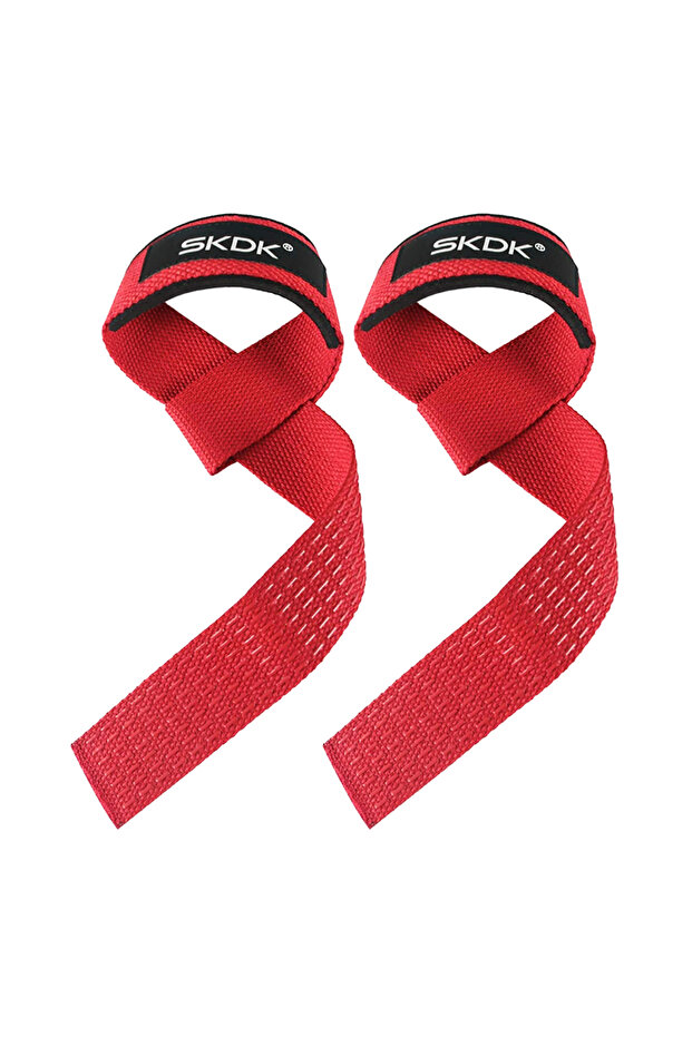 Red 2PC/4PC/3PAIR Weightlifting Straps Anti-Slip Silicone Lifting Wrist Straps Strength Training Dea