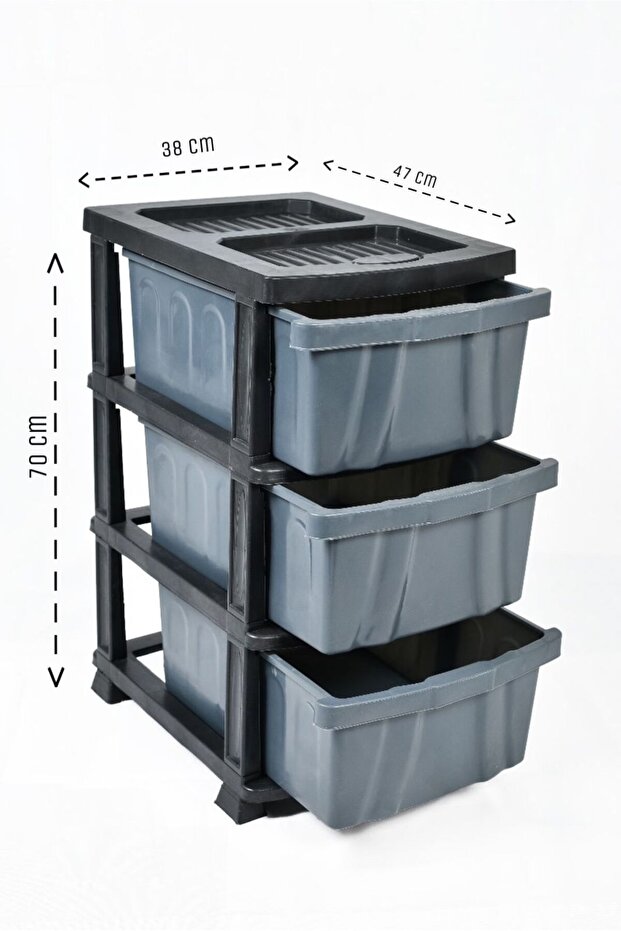 درج تخزين بلاستيكي - 3 طبقات - 2