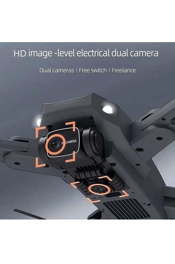 Airel Drone Model  968S HD Dual Kamera Katlanabilir Çantalı Drone Seti Siyah - 4
