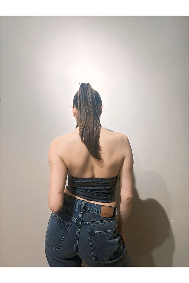 Halter Yaka Bluz - 4