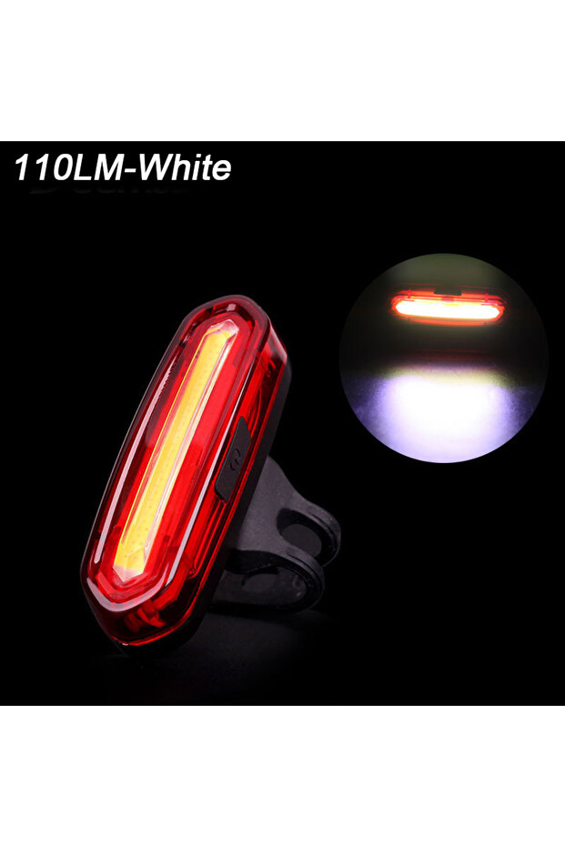 White Bicycle Tail Lamp Waterproof Bicycle Light LED Bike Rear Lights High Bright Night Cycl