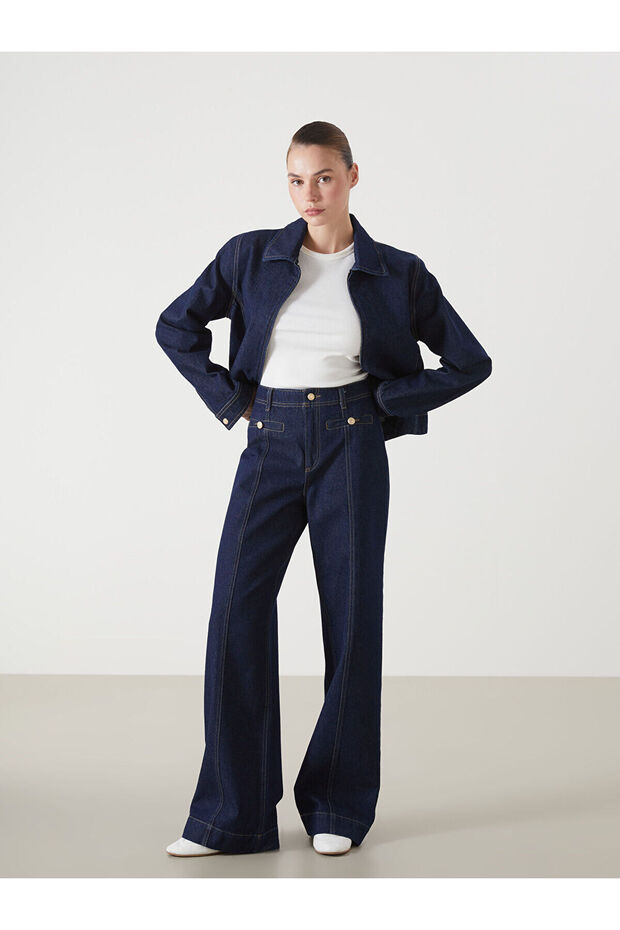 LCWK Wideleg Kadın Jean Pantolon - 2