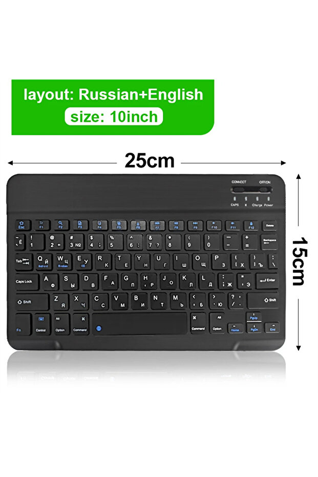 keyboard Russian Bluetooth Wireless Keyboard Mouse For IOS Android Windows Tablet For iPad Air Mini - 1