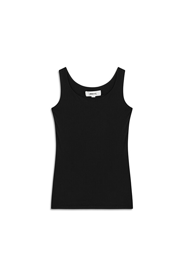 Askılı basic tişört - 1