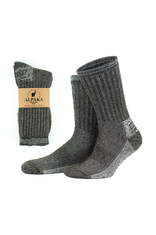 Alpaca Wool Full Towel Thick Washed Winter Women's Men's Thermal Socks 6005-6006