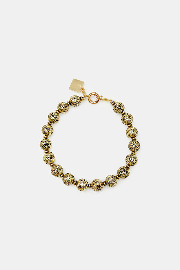 HEMATİT BAKIR RENK KOLYE - 1