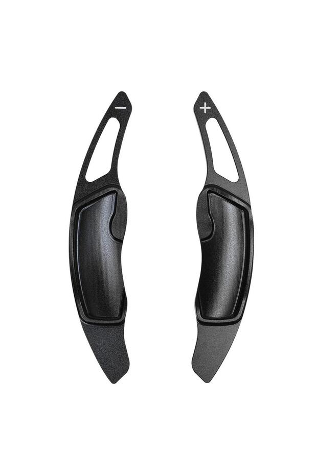 black 2pcs Aluminum Steering Wheel Shift Paddle Shifter Extension for Subaru Legacy WRX STI Forester