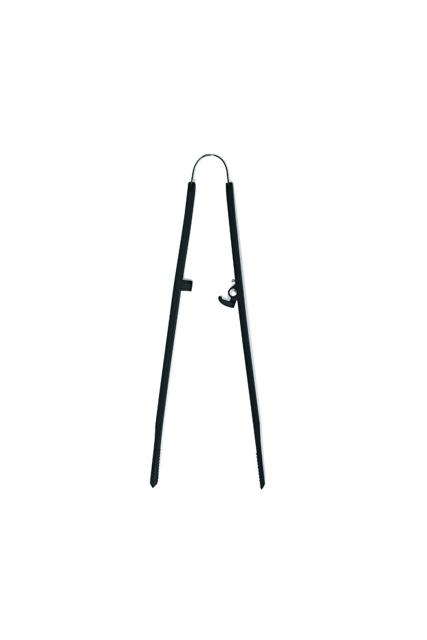 Silicone Locking Tongs Black | Platinum Silicone | Bpa Free | 200 ° C Heat Resistant |
