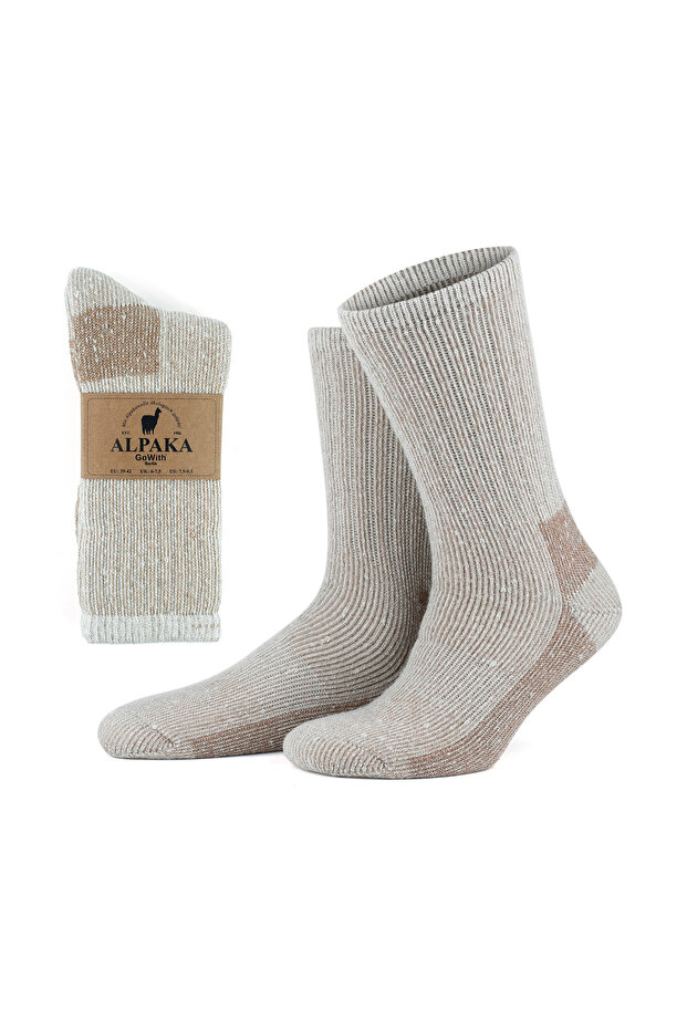 Alpaca Wool Full Towel Thick Washed Winter Women's Men's Thermal Socks 6005-6006
