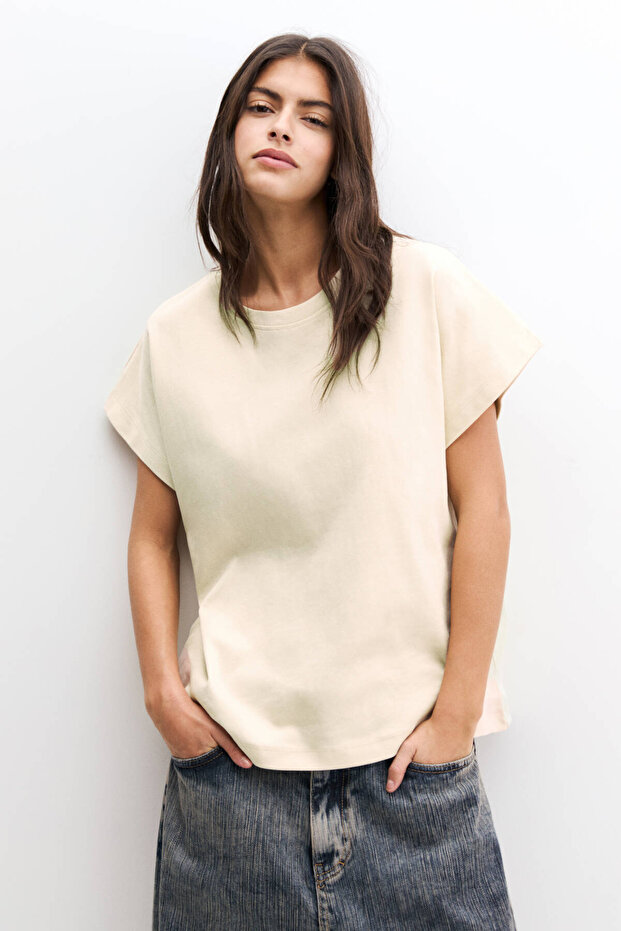 Oversize kısa kollu t-shirt - 1