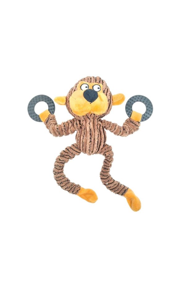 Singing Plush Toy Monkey for Puppies 25 cm
