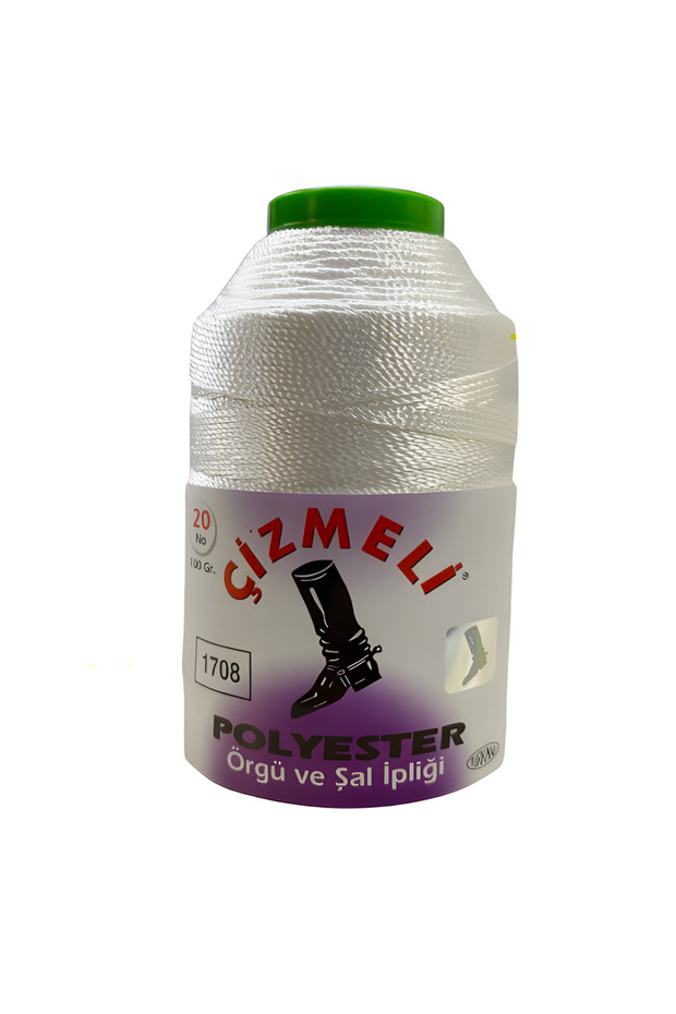 Çizmeli Polyester Örgü ve Şal İpliği No:20 100 gr - 1