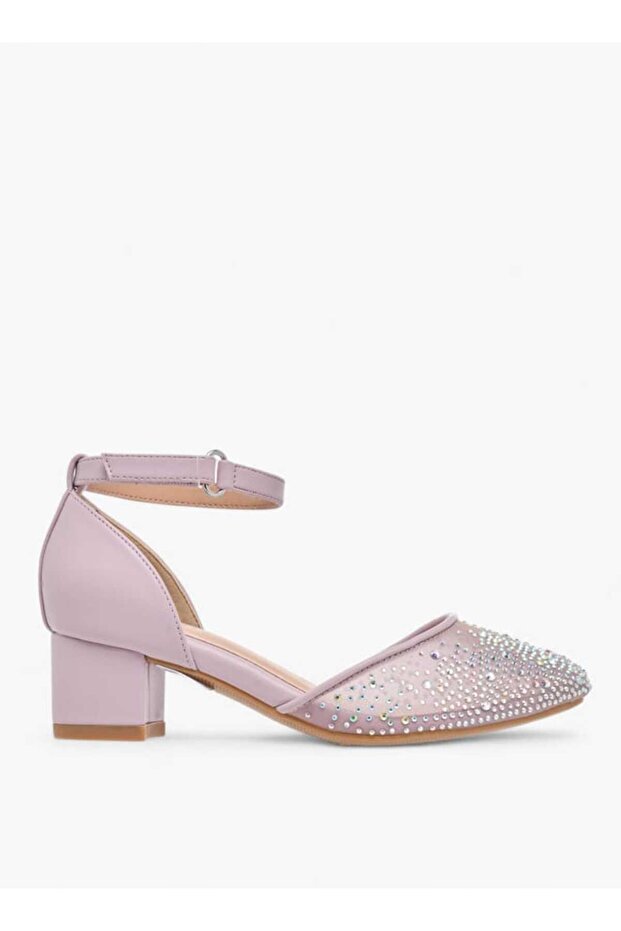 Celeste Girl's Embellished Shoes with Hook and Loop Closure - 3