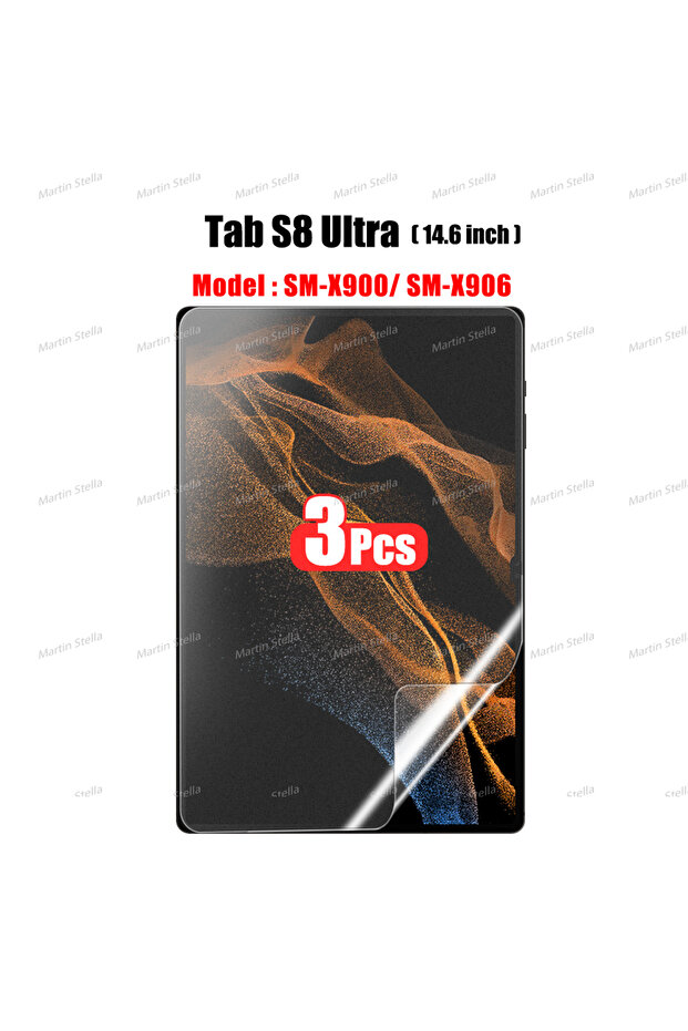 واقي شاشة ثلاثي القطع بملمس ورقي لأجهزة Tab S7 وS8 وS9 Plus وA9 وTab S...
